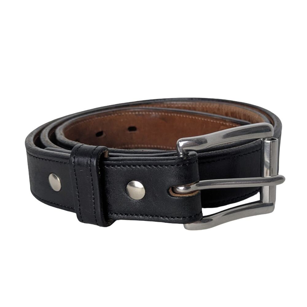 HANKS BELTS The Highland Leather Belt Men's Size 40 Black